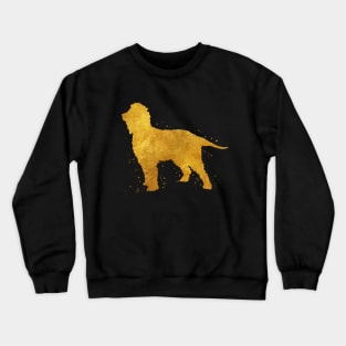 Irish water spaniel golden art Crewneck Sweatshirt